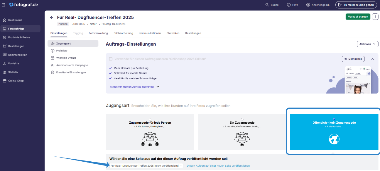 Neue Seite erstellen