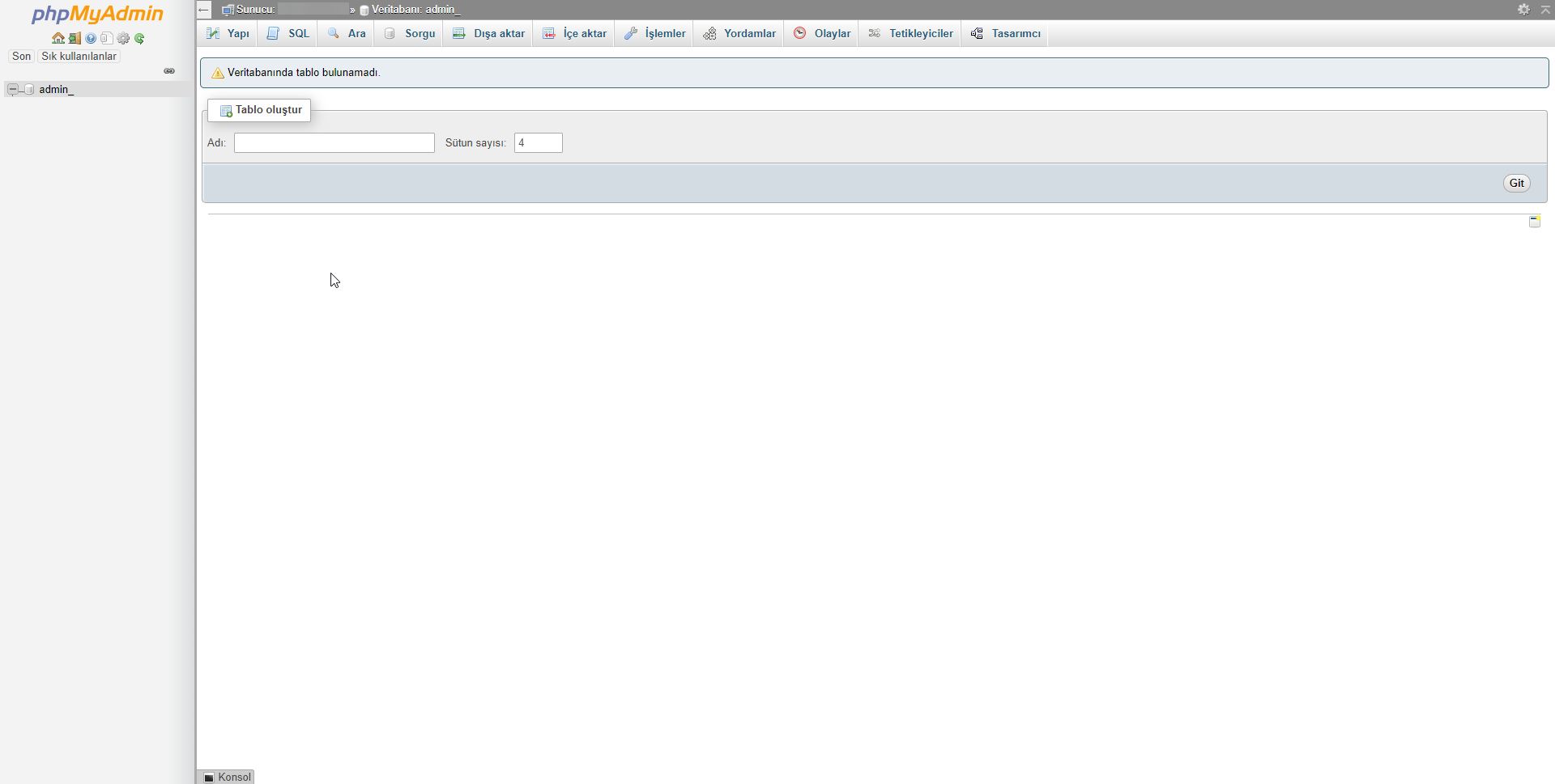 plesk panel phpmyadmin