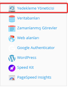 plesk panel yedekleme yöneticisi