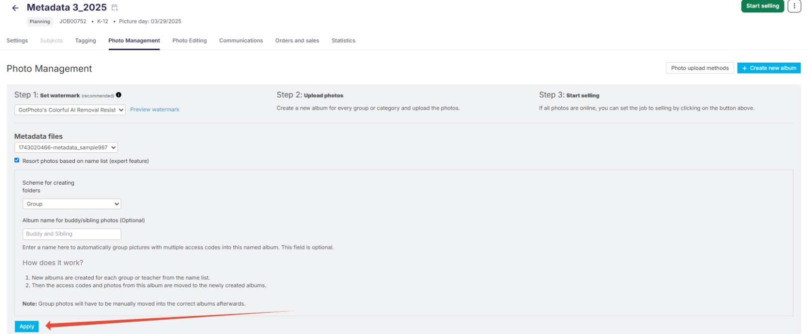 Apply and resort photos