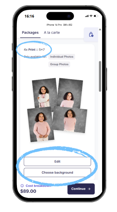 Continue to next product