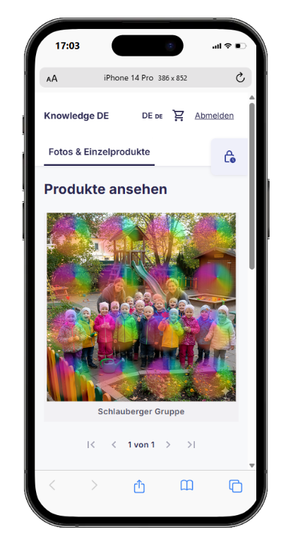Shopansicht: Nur das Gruppenfoto wird gezeigt.