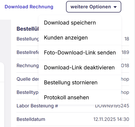"Download Link deaktivieren" Link auf Bestellseite
