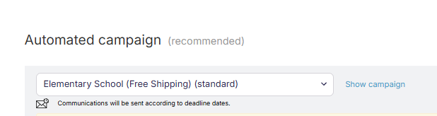 Automated campaign selection