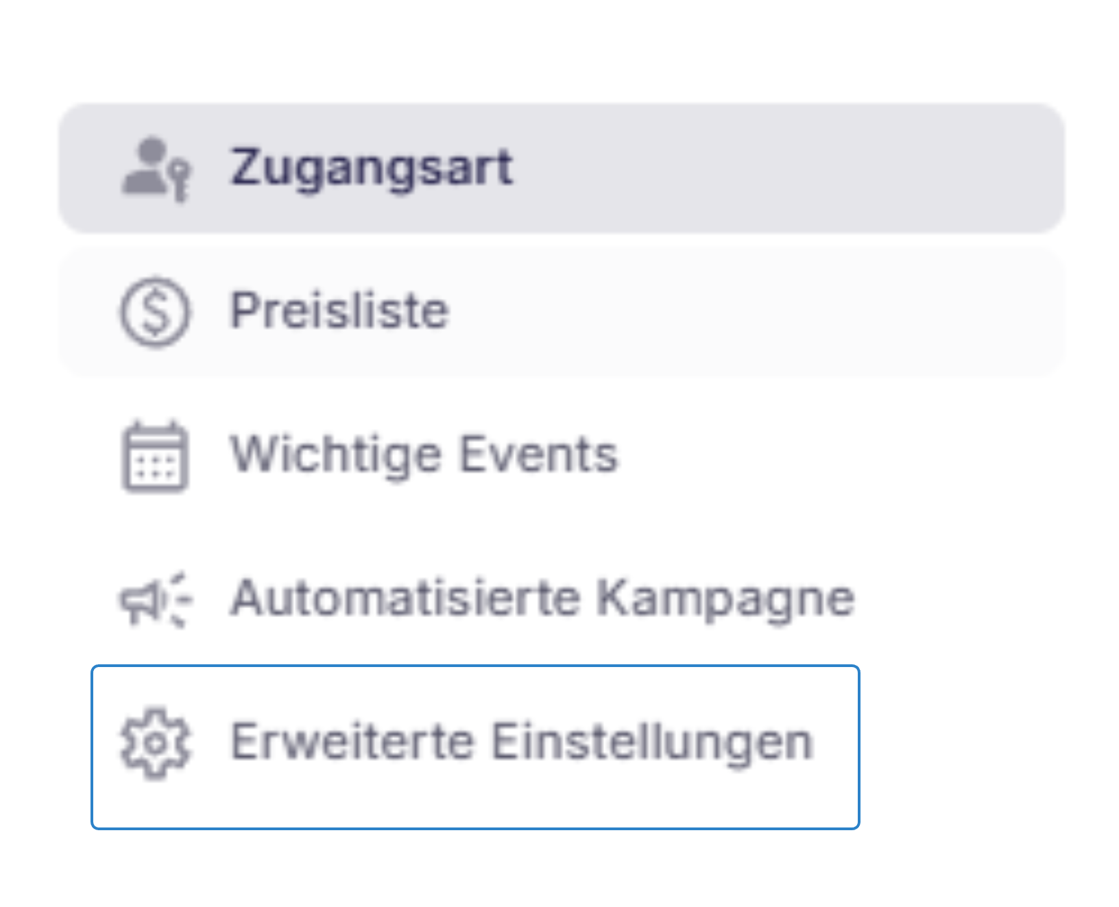 Erweiterte Einstellungen im Foto-Auftrag