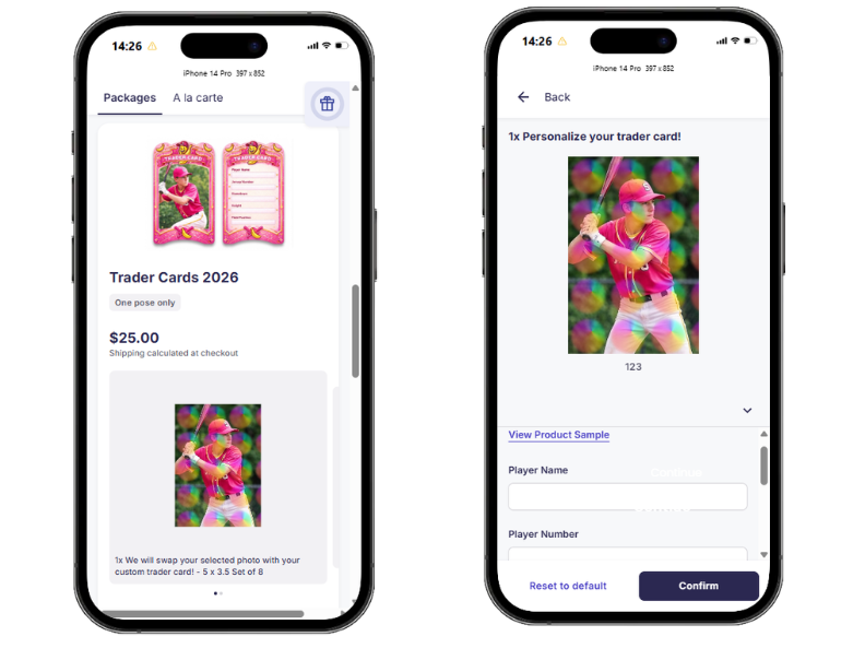 Demo job preview of storefront