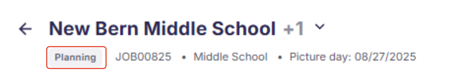 Switch job from archived to planning.