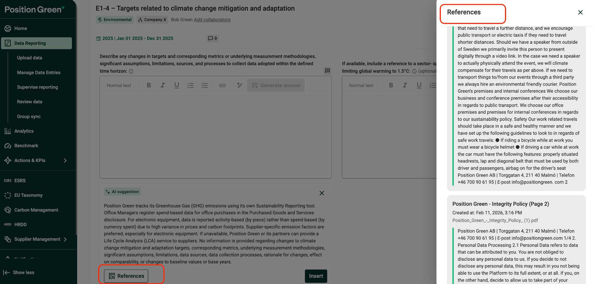 Open references
