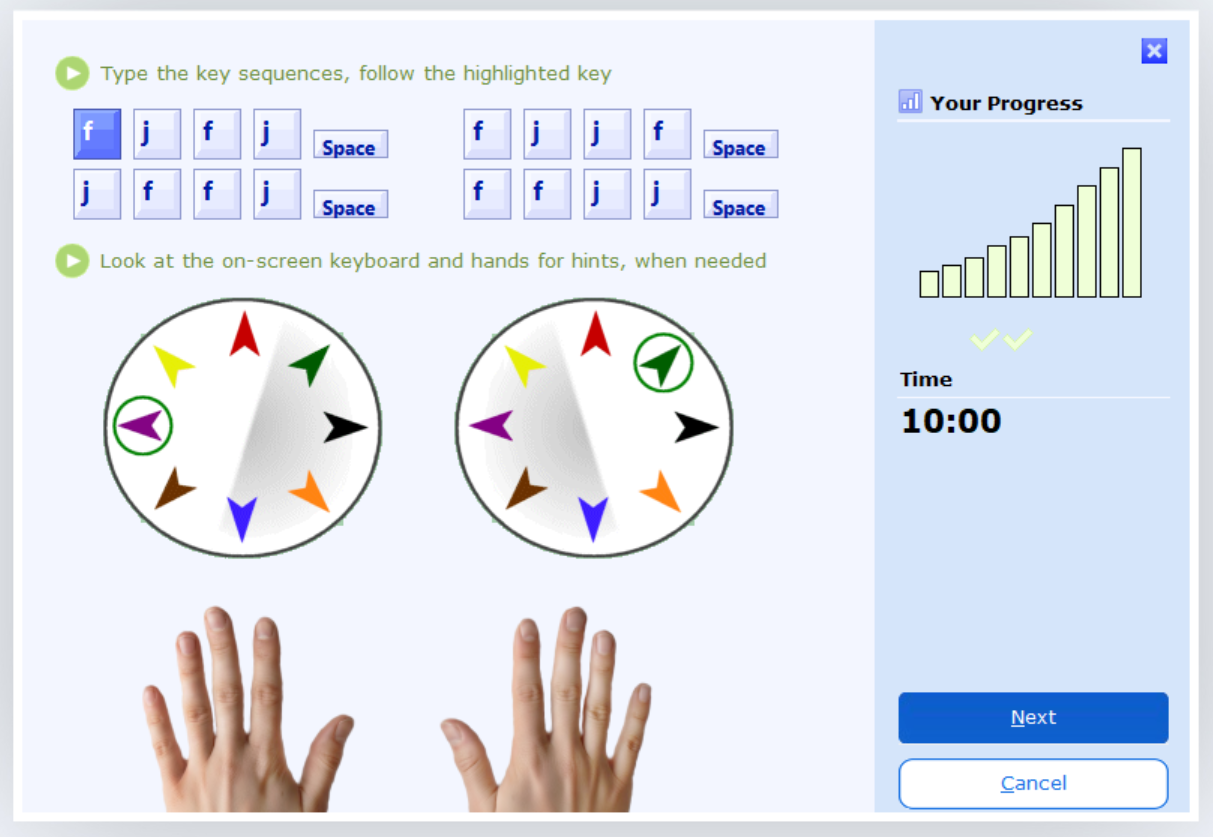 Example KeyBowl-type keyboard layout