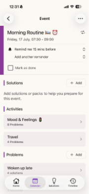 Brain in Hand app screenshot 2