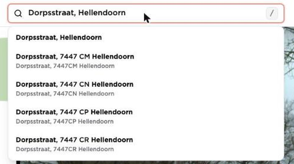 Zoekbalk met suggesties voor Dorpsstraat in Hellendoorn