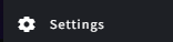 The Settings option in the user menu