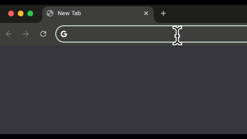 Web browser with URL