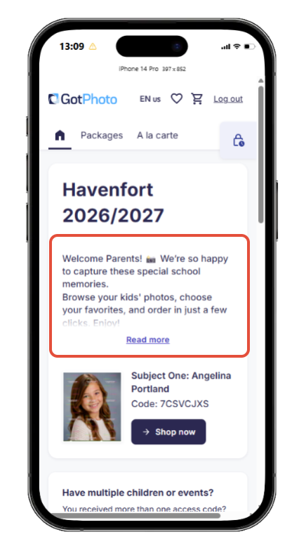 Sample collapsible job description shown to customers in mobile view