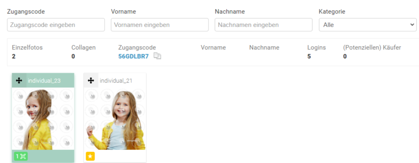 Vorschau ohne Hintergrund in der Fotoverwaltung
