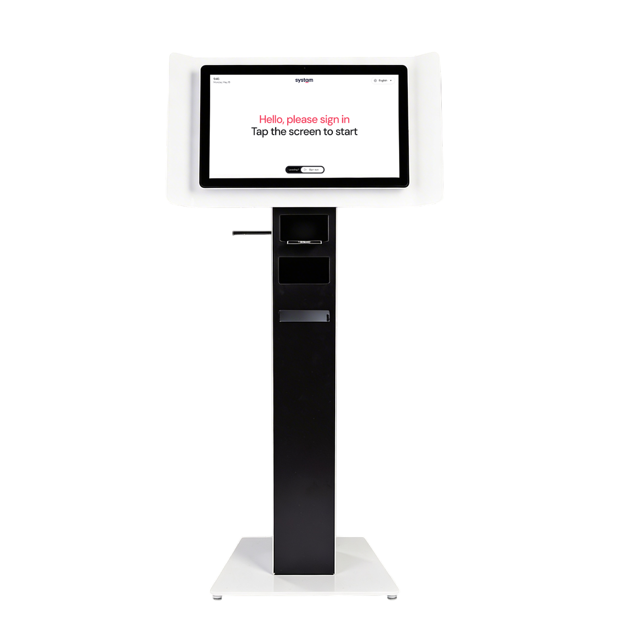 Systam X dimensions: height 1404 mm, width 690 mm, depth 450 mm
