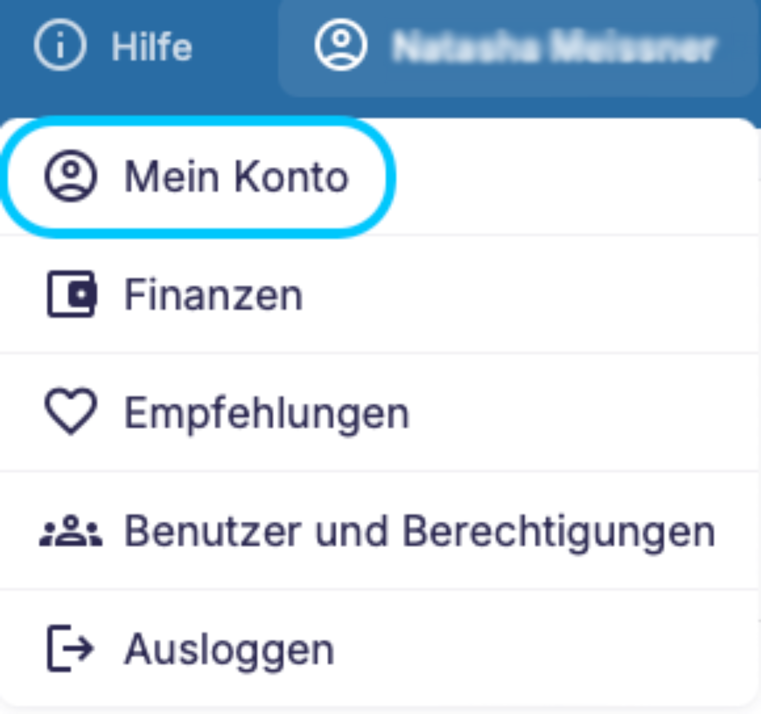 Screenshot: Übersicht der Pakete