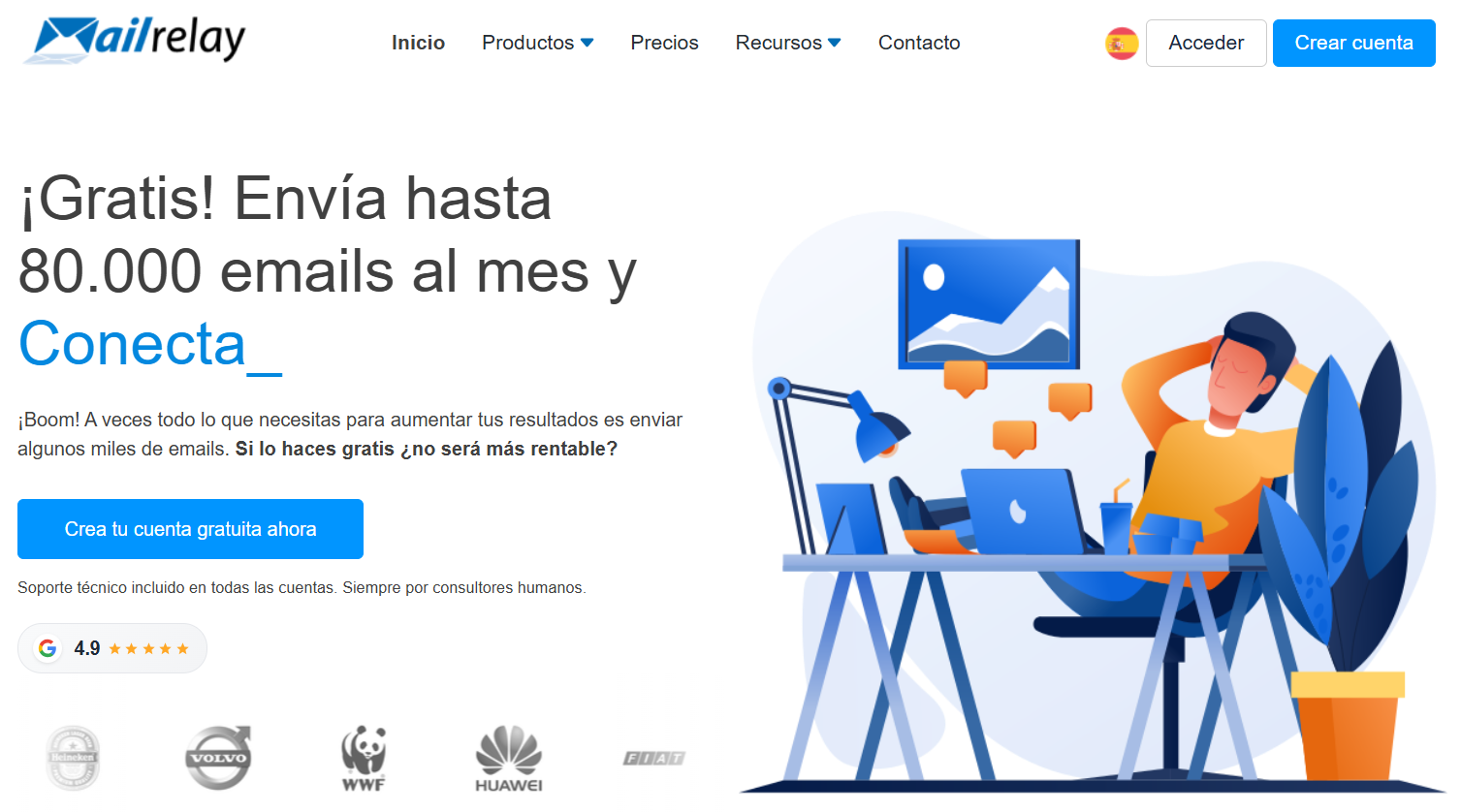 Mailrelay, compte gratuït