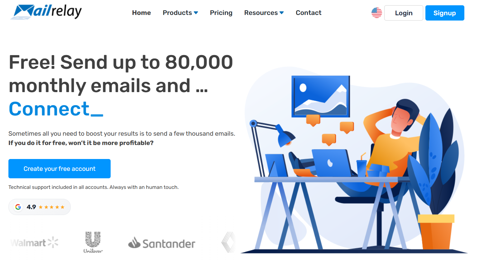 Mailrelay, free account