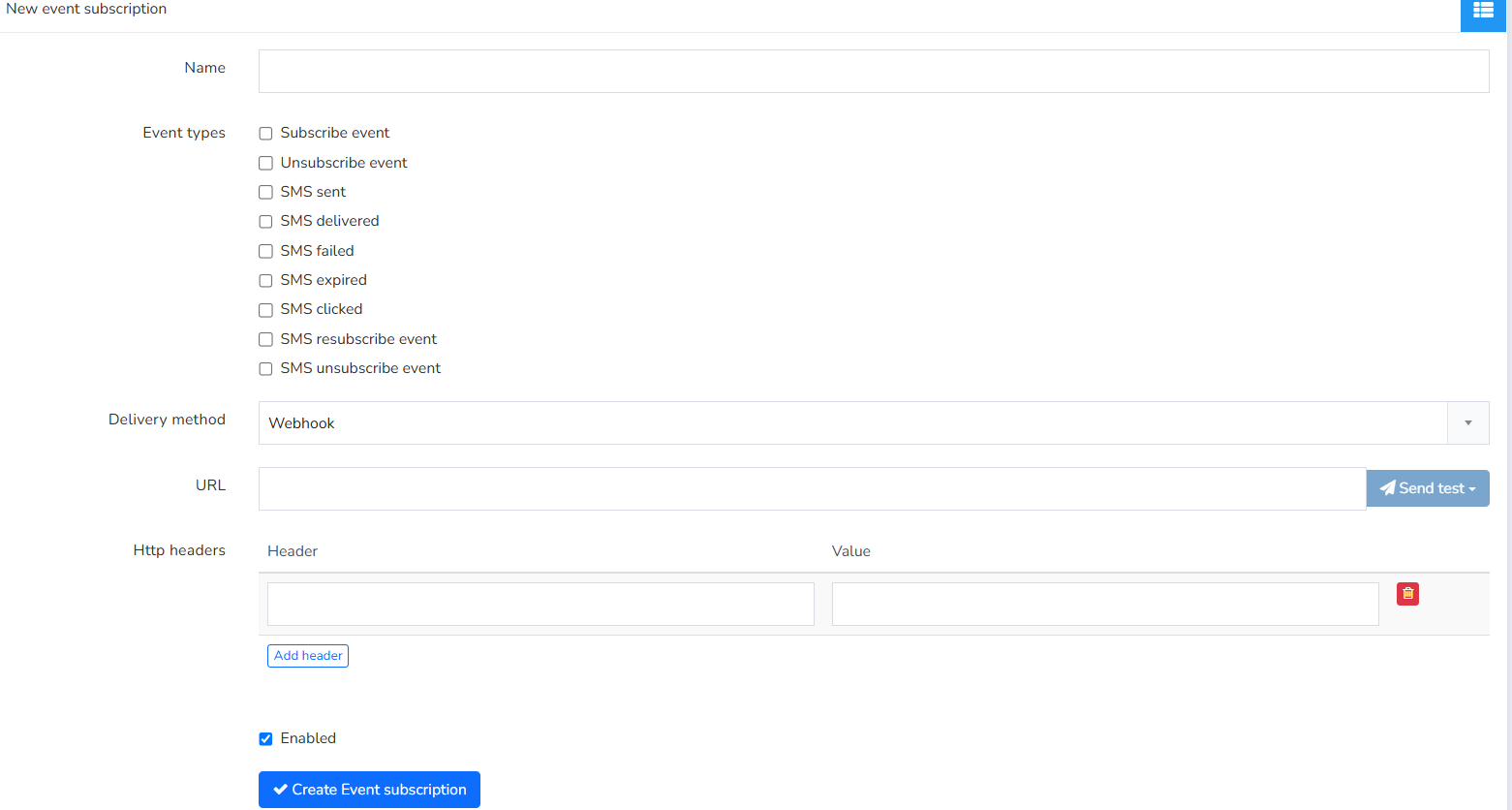 Mailrelay, método de entrega de la suscripción a eventos por Webhook