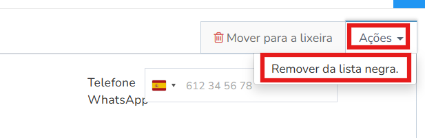 Mailrelay, remover da lista negra