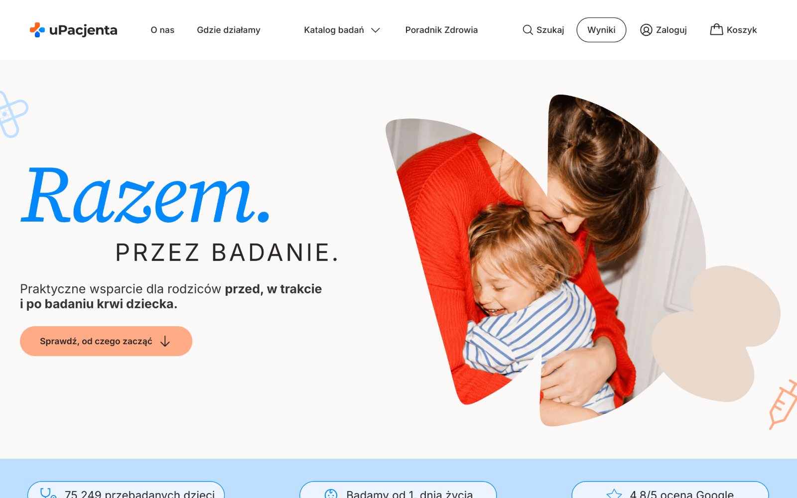 Przewodnik „Razem przez badanie” dla rodziców na upacjenta.pl