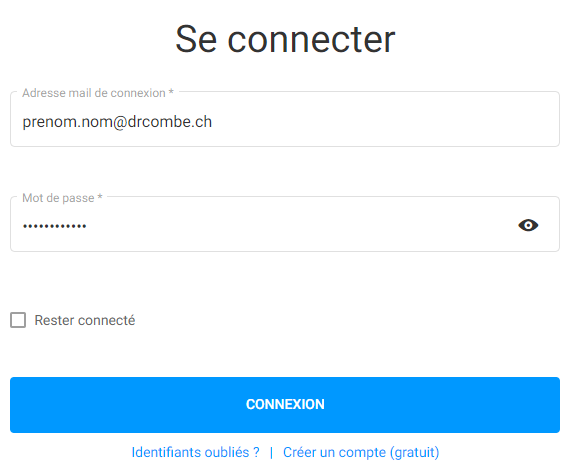 Workspace connexion
