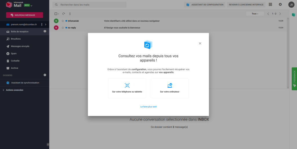 Configurer un autre appareil