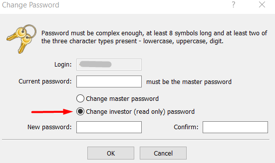 change password