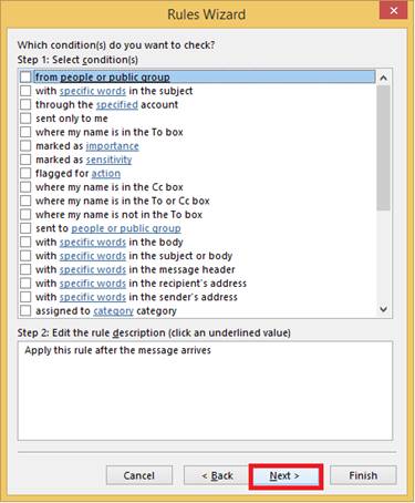Image showing screen and Next button.