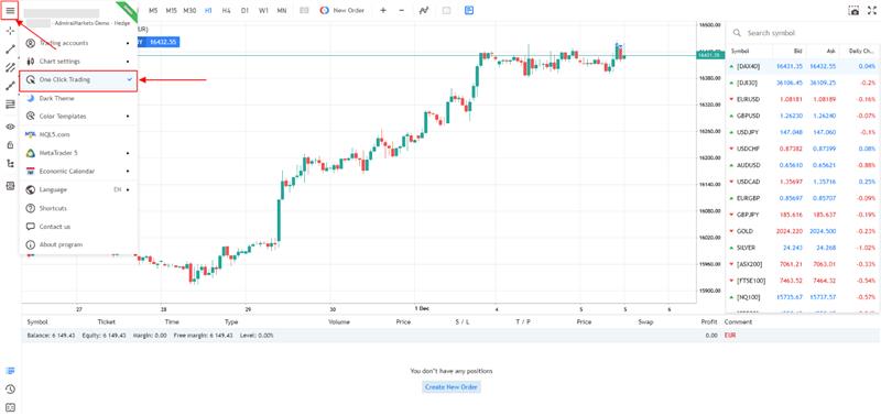 enabled one-click trade, Picture, Picture