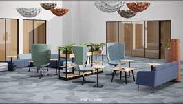 A room with chairs and tables

AI-generated content may be incorrect.