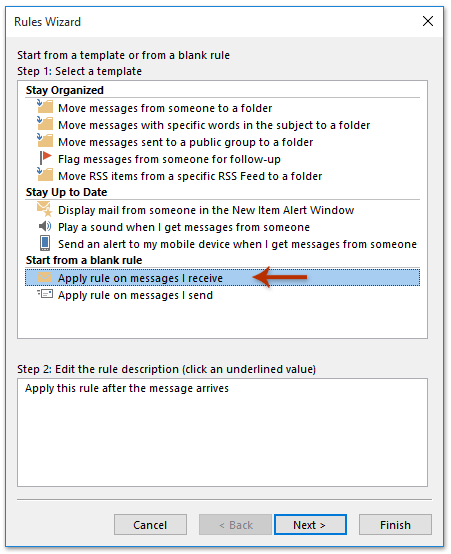 the screenshot of step about auto replying outside organization only in Outlook 3