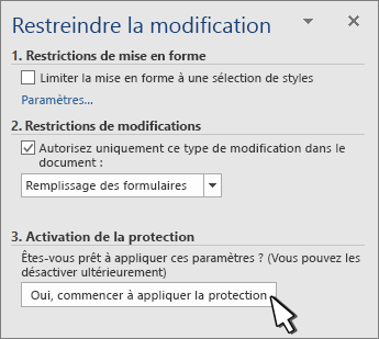 Restreindre le panneau d’édition