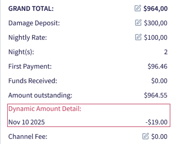Screenshot of the Booking Details page showing Lead-Time Pricing displayed within the booking information, where discounts or markups are automatically applied based on how far in advance the reservation is made.