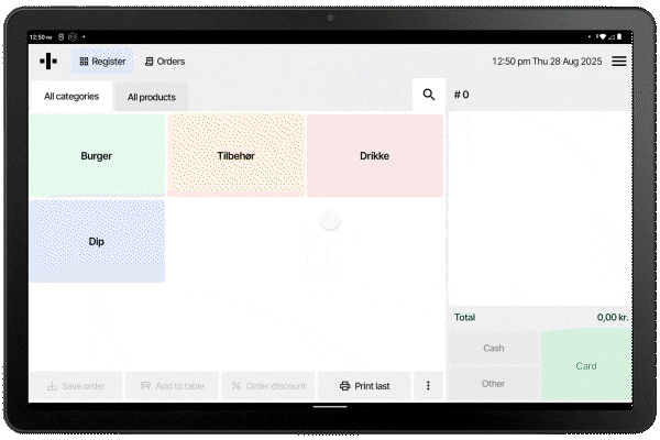Accessing the customer portal from POS