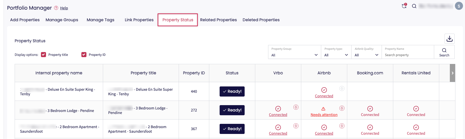Property Status