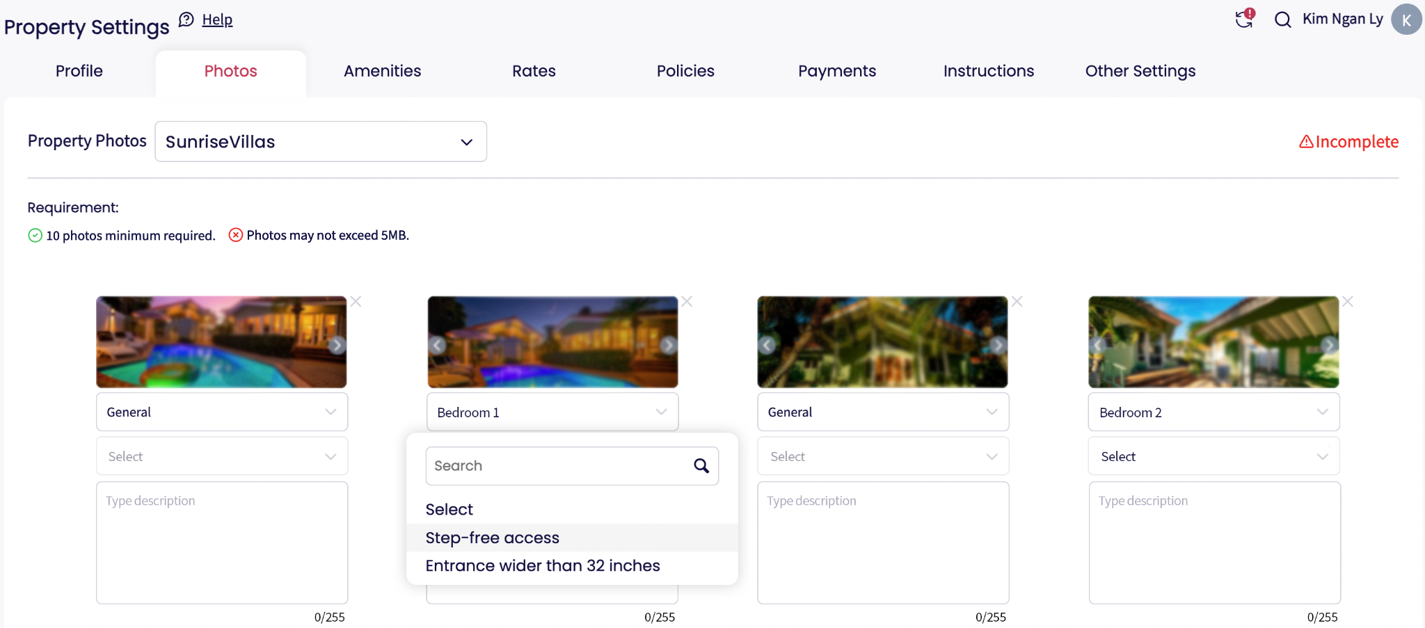 Configuration photo for Airbnb Photo