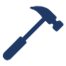 Hammer with solid fill