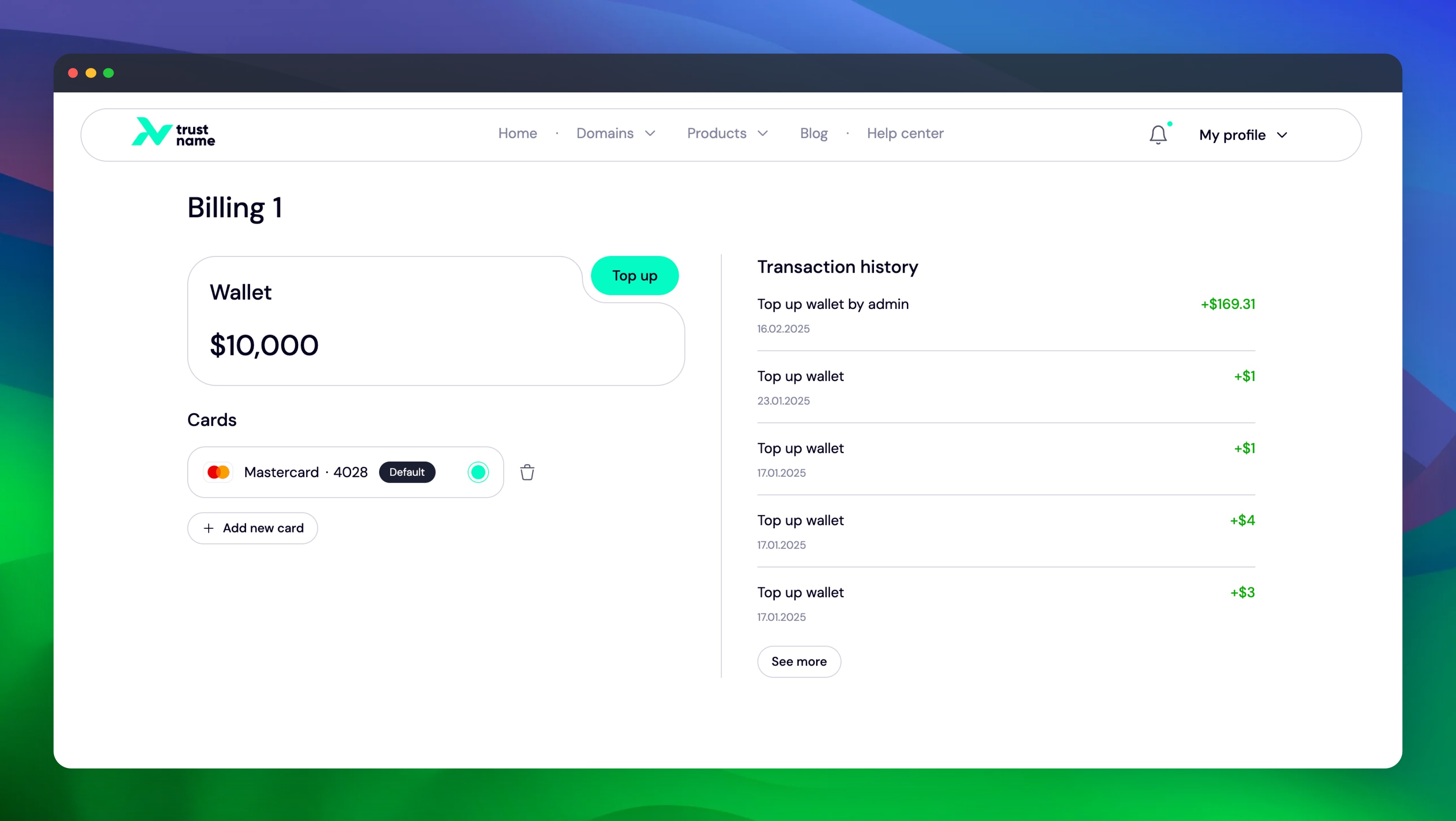 Trustname Account Funds