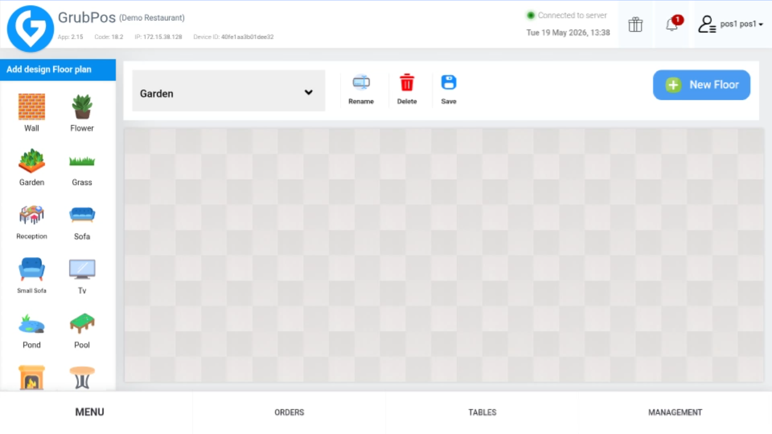 GrubPOS screen