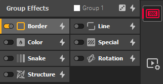 Group Effects Tabs