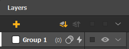 Layers panel header with options menu