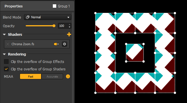 Shaders clipped example