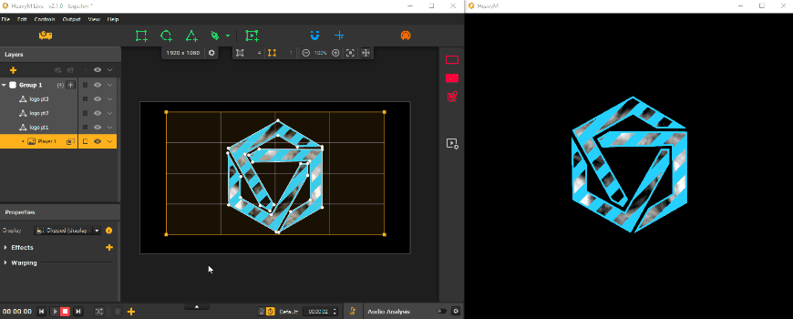 Layer arrangement demonstration