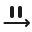Pause at end icon