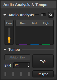 Tempo and Audio Analysis module in Proxima