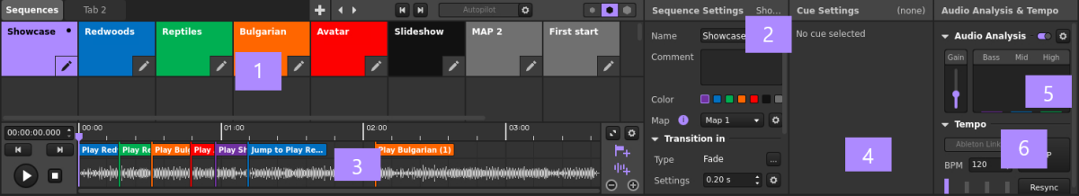 Sequences in Proxima Composer