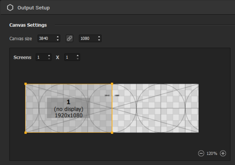 Canvas resolution setup screenshot