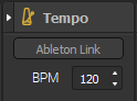 Ableton Link toggle off in Proxima interface